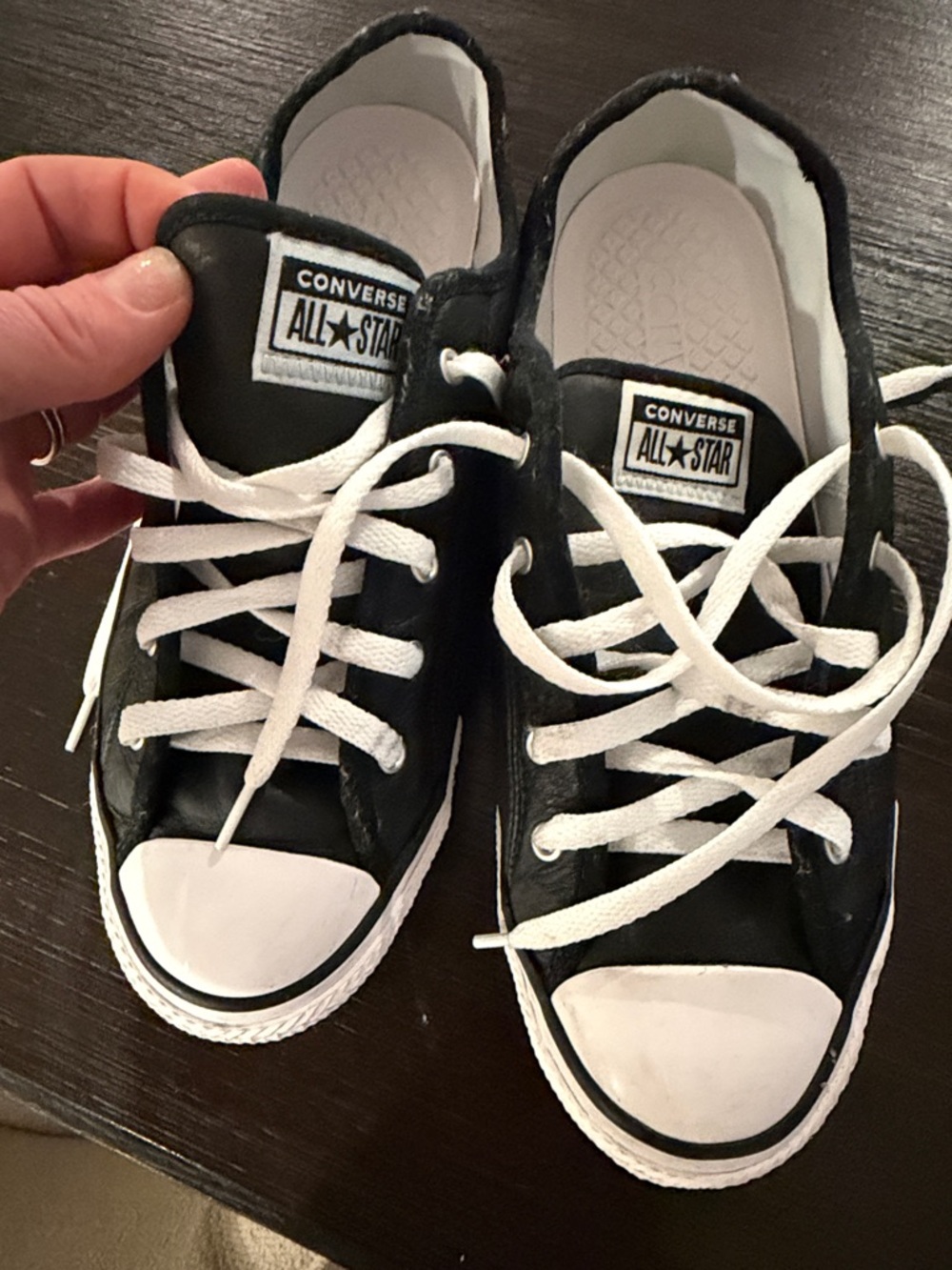 Converse All Star  Low Top Sneakers - black leather